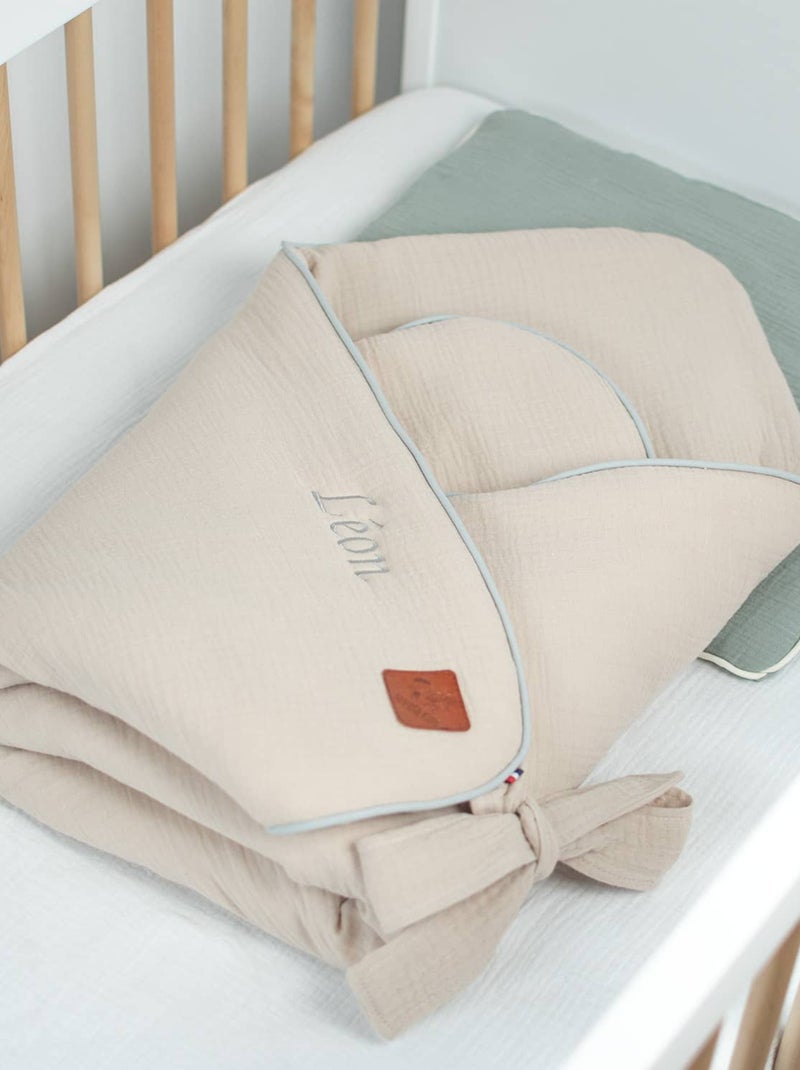 Saco de dormir para bebé em gaze de algodão | sevira kids Bege - Kiabi