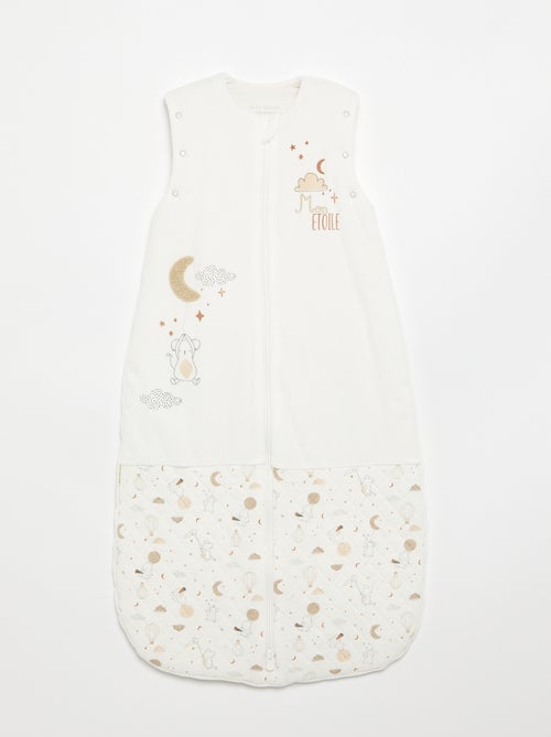 Saco de dormir para bebé 'Petit Béguin' com mangas removíveis - Kiabi Saco de dormir para bebé 'Petit Béguin' com mangas removíveis - Kiabi