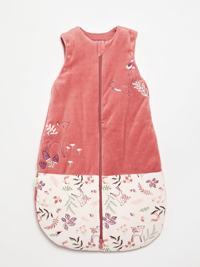 Saco de dormir para bebé 'Petit Béguin' com mangas removíveis Rosa - Kiabi