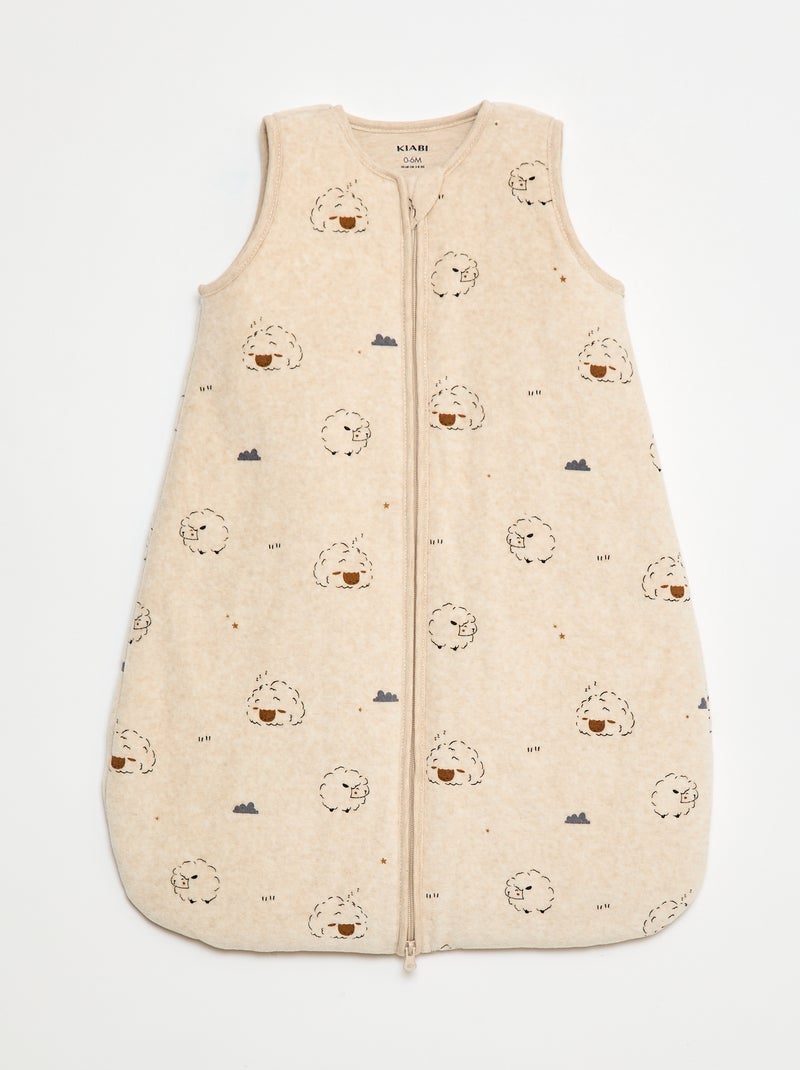 Saco de dormir quente com mangas removíveis - TOG 2.5 Bege - Kiabi