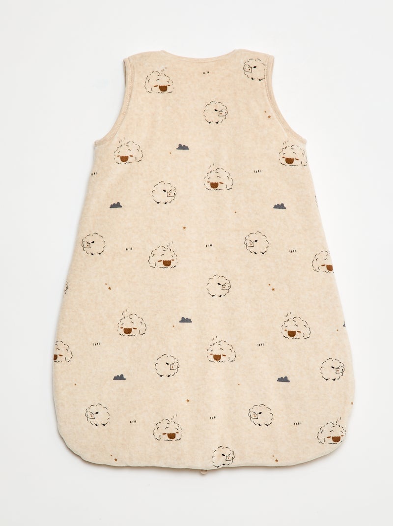 Saco de dormir quente com mangas removíveis - TOG 2.5 Bege - Kiabi