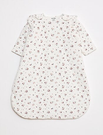 Saco de dormir quente com mangas removíveis e estampado floral TOG 2,5