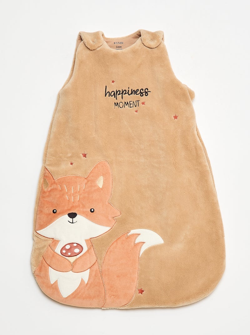 Saco de dormir quente com mangas removíveis por botões de pressão TOG 3 Bege - Kiabi