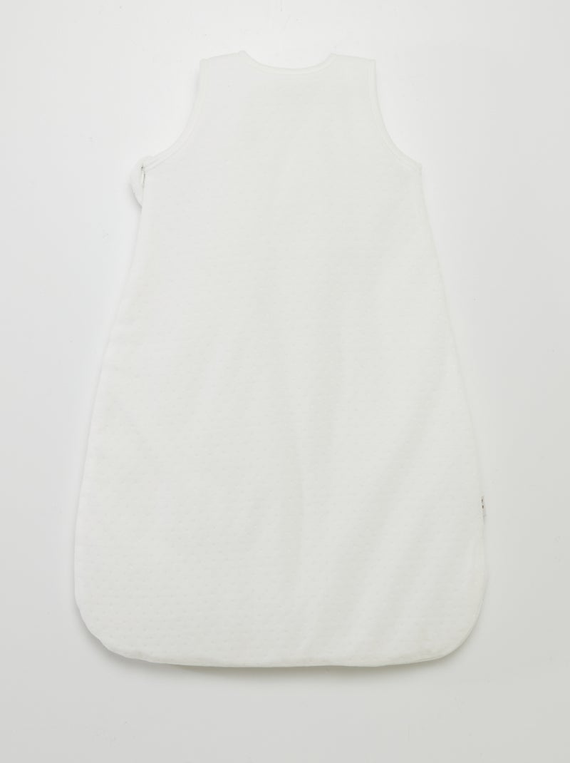 Saco de dormir quente com padrão TOG 2,5 BRANCO - Kiabi