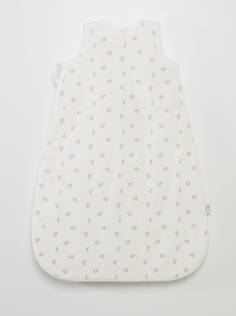 Saco de dormir quente com padrão TOG 2,5 BRANCO - Kiabi