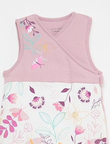 Saco de dormir quente com padrão