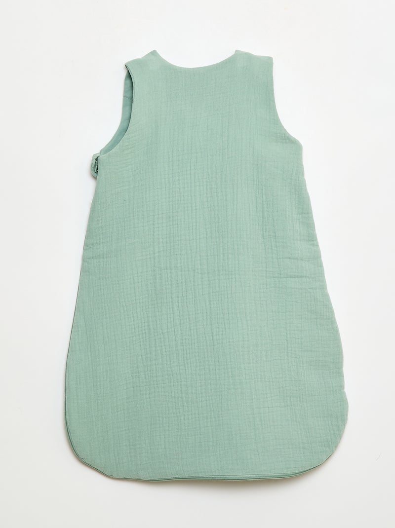 Saco de dormir quente TOG 2 com mangas removíveis Verde - Kiabi