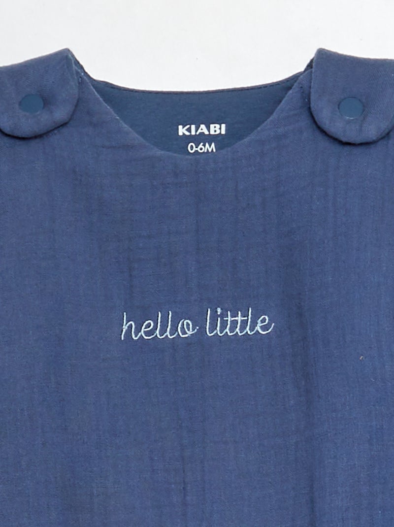 Saco de dormir quente TOG 2 mangas removíveis AZUL - Kiabi