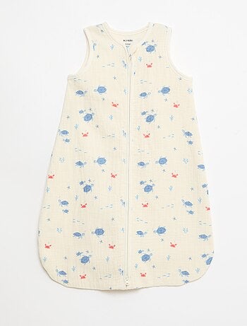 Saco de dormir sem mangas animado em gaze de algodão TOG 1