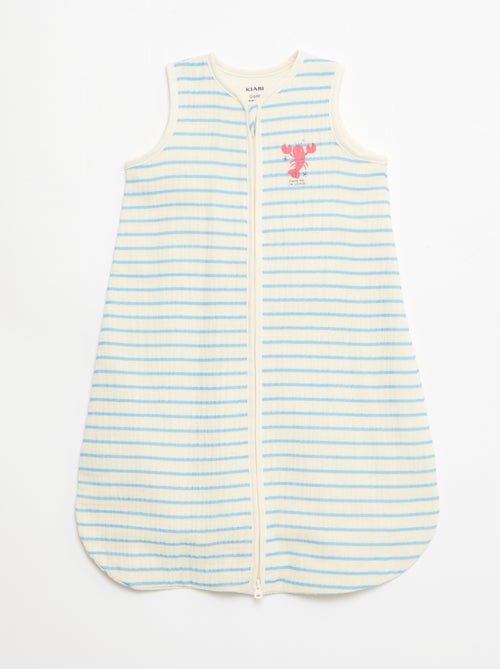 Saco de dormir sem mangas animado em gaze de algodão TOG 1 - Kiabi