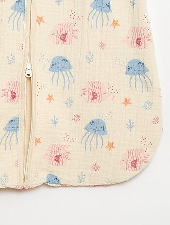 Saco de dormir sem mangas animado em gaze de algodão TOG 1