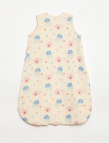 Saco de dormir sem mangas animado em gaze de algodão TOG 1