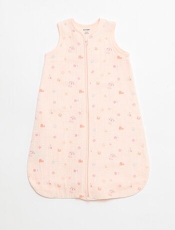 Saco de dormir sem mangas animado em gaze de algodão TOG 1