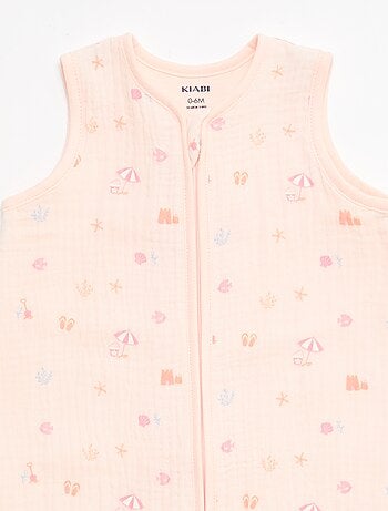 Saco de dormir sem mangas animado em gaze de algodão TOG 1