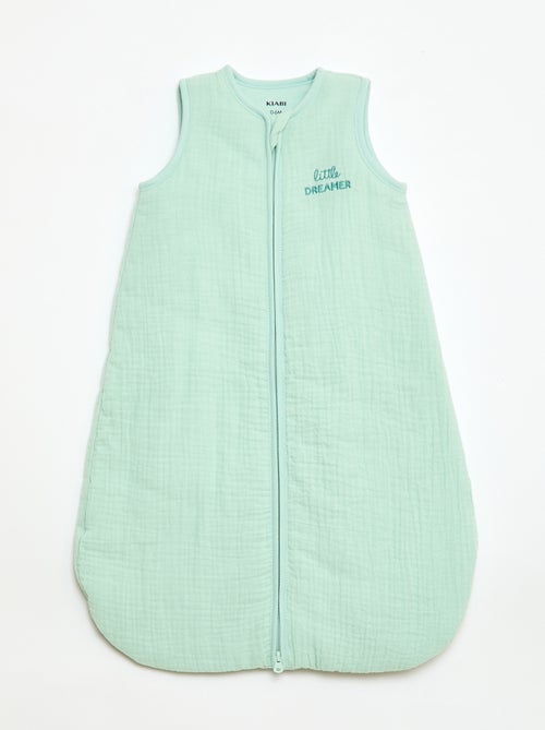 Saco de dormir sem mangas com zíper em algodão - Kiabi