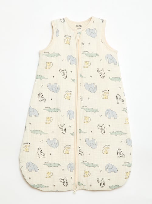 Saco de dormir sem mangas com zíper em algodão - Kiabi