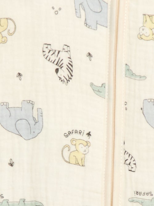 Saco de dormir sem mangas com zíper em algodão - Kiabi