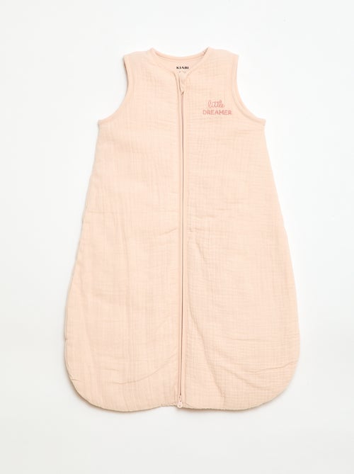 Saco de dormir sem mangas com zíper em algodão - Kiabi