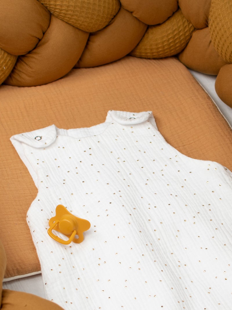Saco de dormir verão bebé gaze de algodão tog 0,5 | sevira kids Branco Dourado - Kiabi