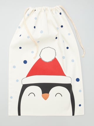 Saco de Natal 'Pinguim de Natal'