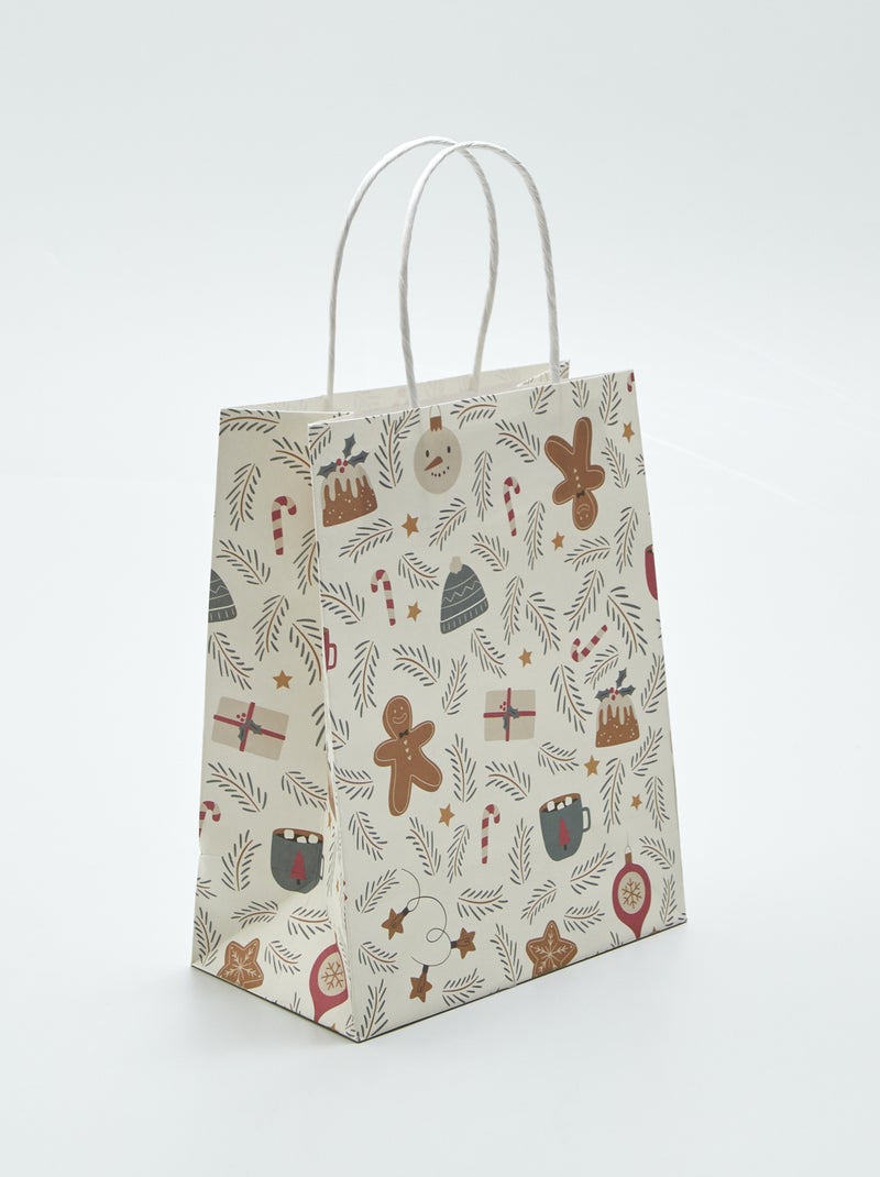 Saco de presente de Natal BRANCO - Kiabi