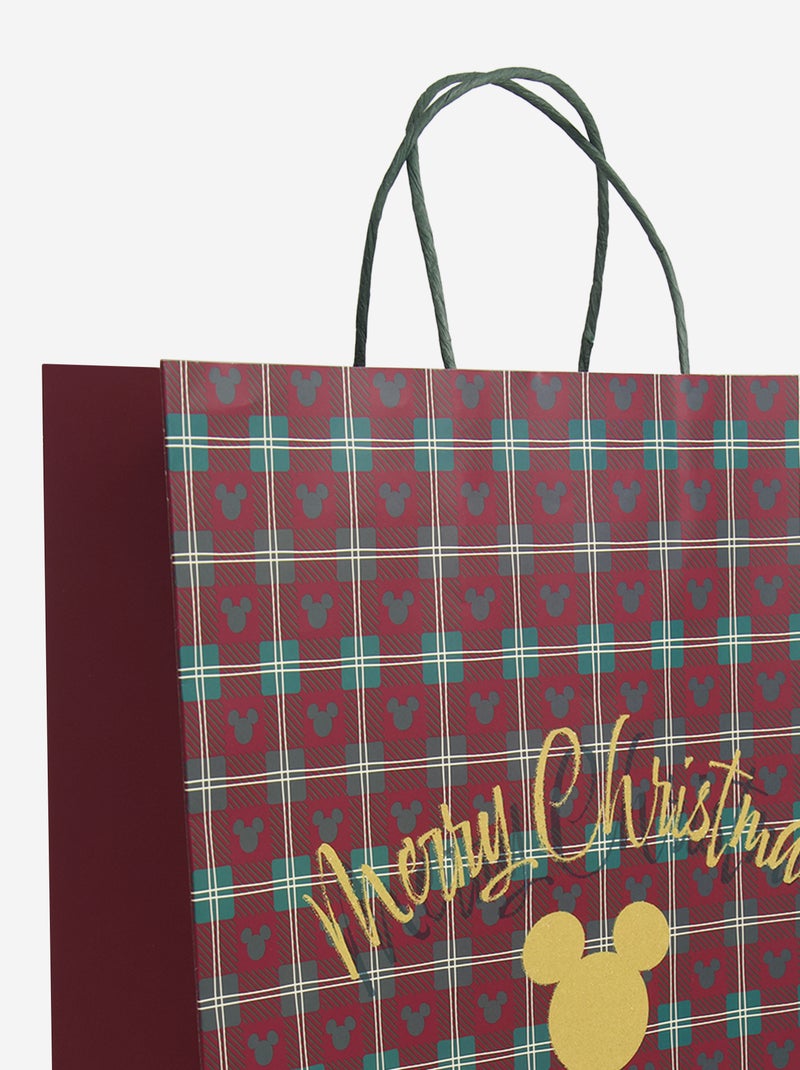 Saco de presente de Natal em papel 'Disney' - Tamanho XL Vermelho - Kiabi