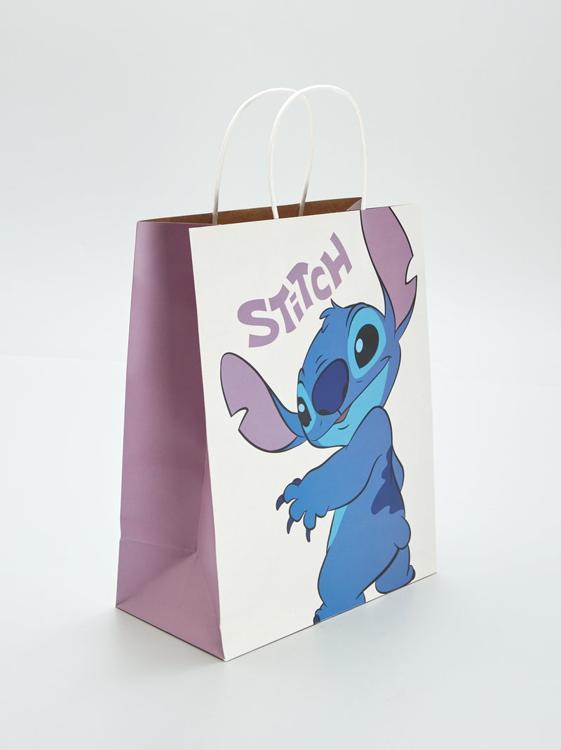 Saco de presente de papel 'Stitch' BRANCO - Kiabi