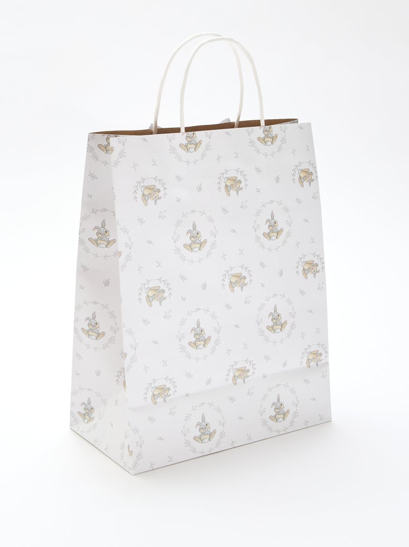 Saco de presente de papel 'Tambor' Branco - Kiabi