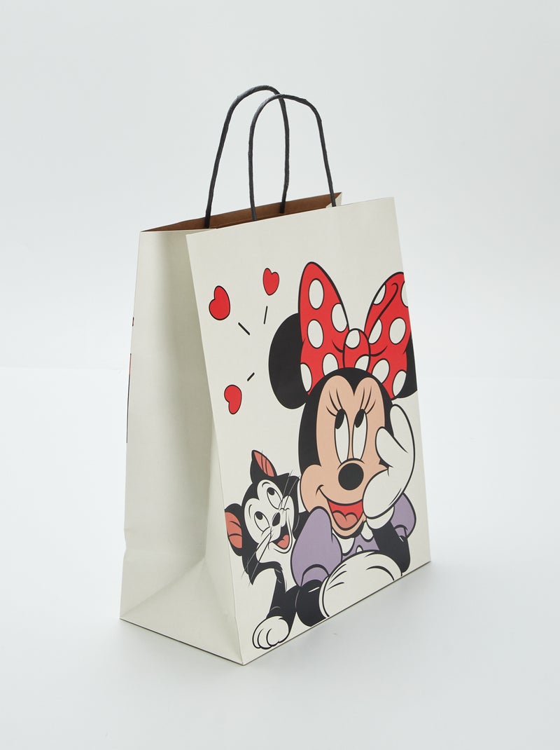 Saco de presente em papel 'Minnie' BEGE - Kiabi