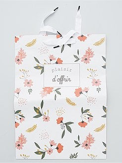 Saco de presente em papel reciclado - Kiabi