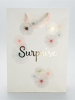 Saco de presente em papel reciclado - Kiabi