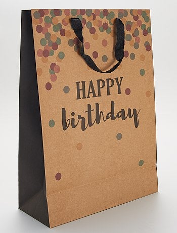 Saco de presente 'Happy Birthday'