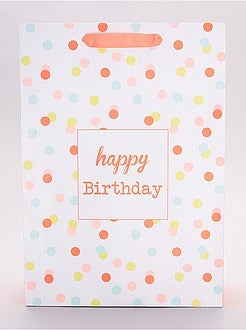 Saco de presente 'Happy birthday' - Kiabi