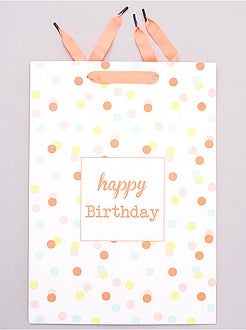 Saco de presente 'Happy birthday' - Kiabi