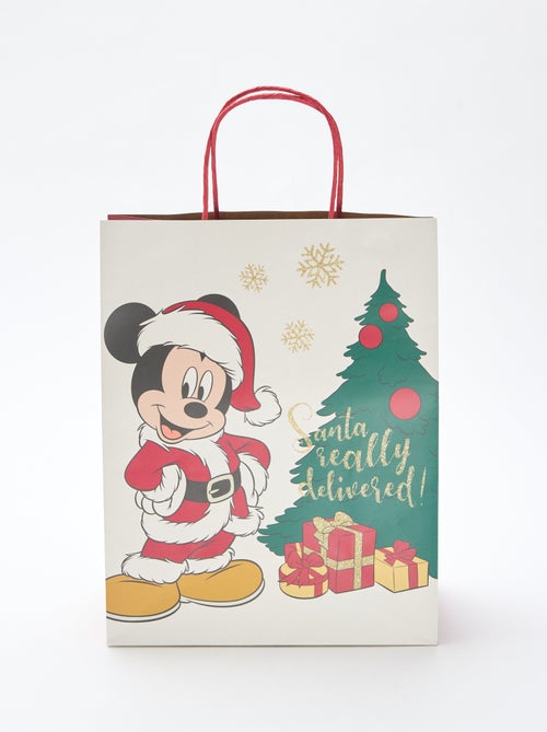 Saco de presente Natal "Disney" 32x24x13 cm aproximadamente - Kiabi