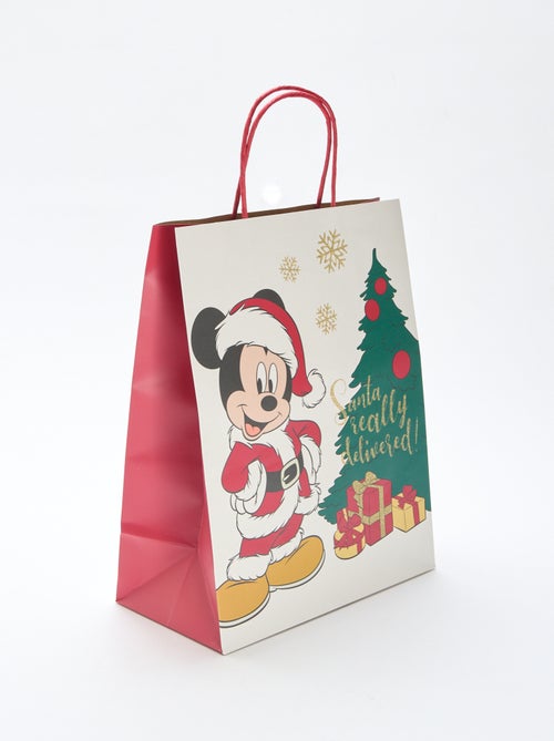 Saco de presente Natal "Disney" 32x24x13 cm aproximadamente - Kiabi