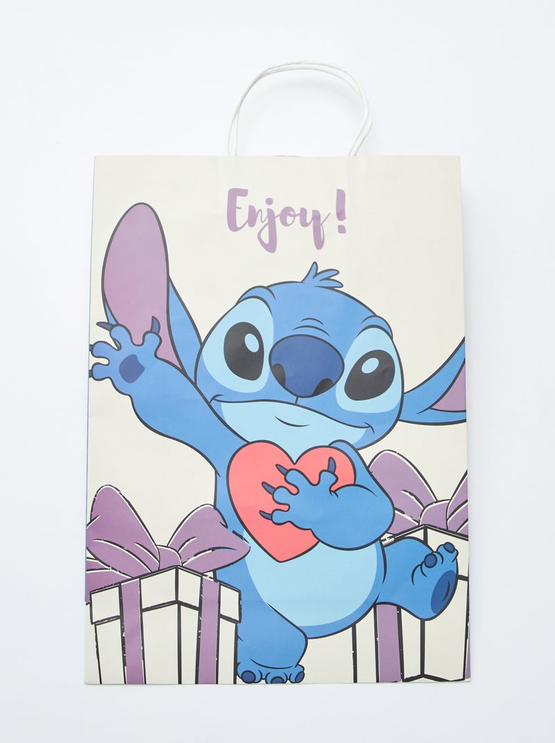 Saco de presente 'Stitch' tamanho XL Bege - Kiabi