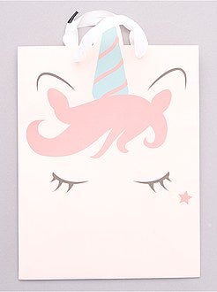 Saco de presente 'Unicórnio' - Kiabi