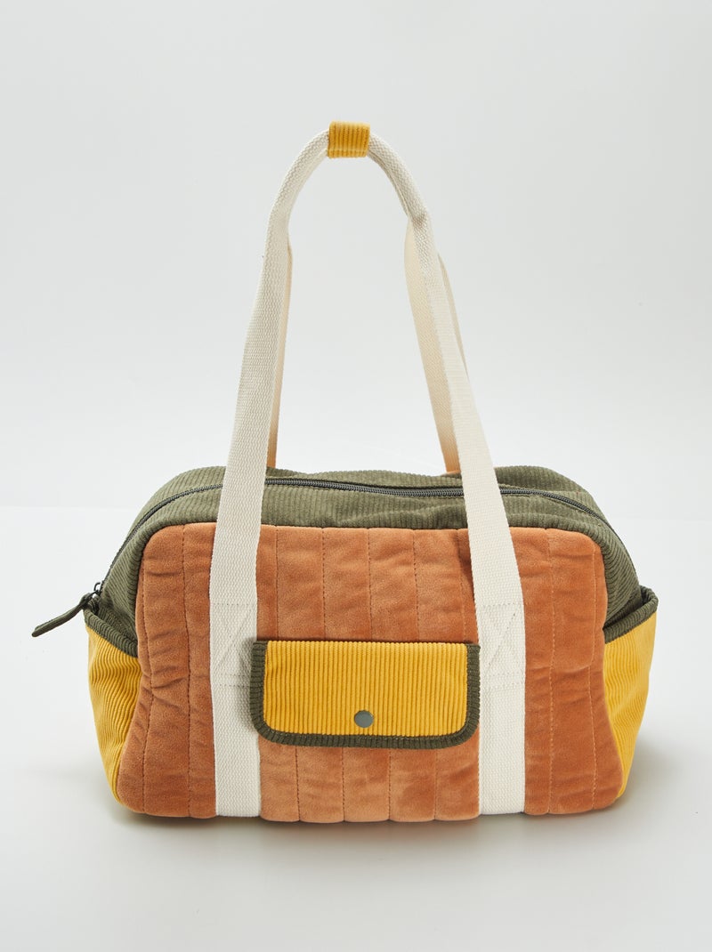 Saco de viagem color-block CAQUI - Kiabi