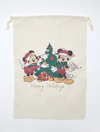 Saco "Disney" "Stitch" com cordão em algodão