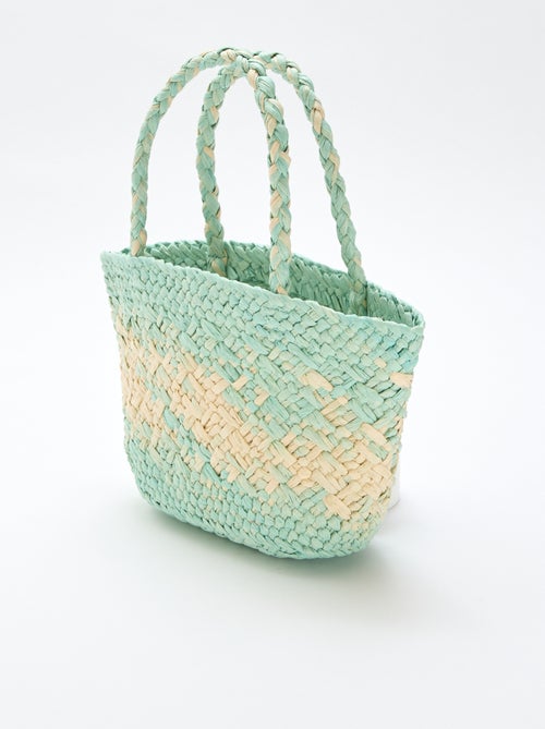 Saco em papel entrançado - Kiabi