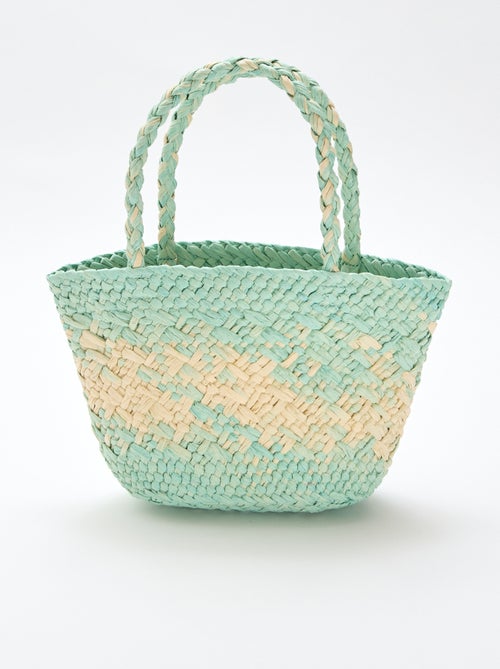 Saco em papel entrançado - Kiabi