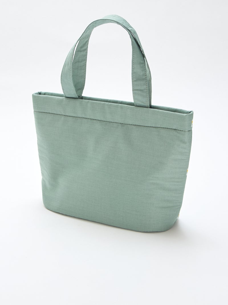 Saco em tela acolchoado Verde - Kiabi