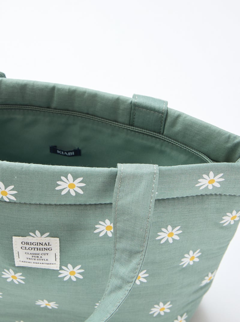 Saco em tela acolchoado Verde - Kiabi