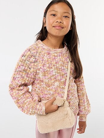 Saco imitação de pele falsa