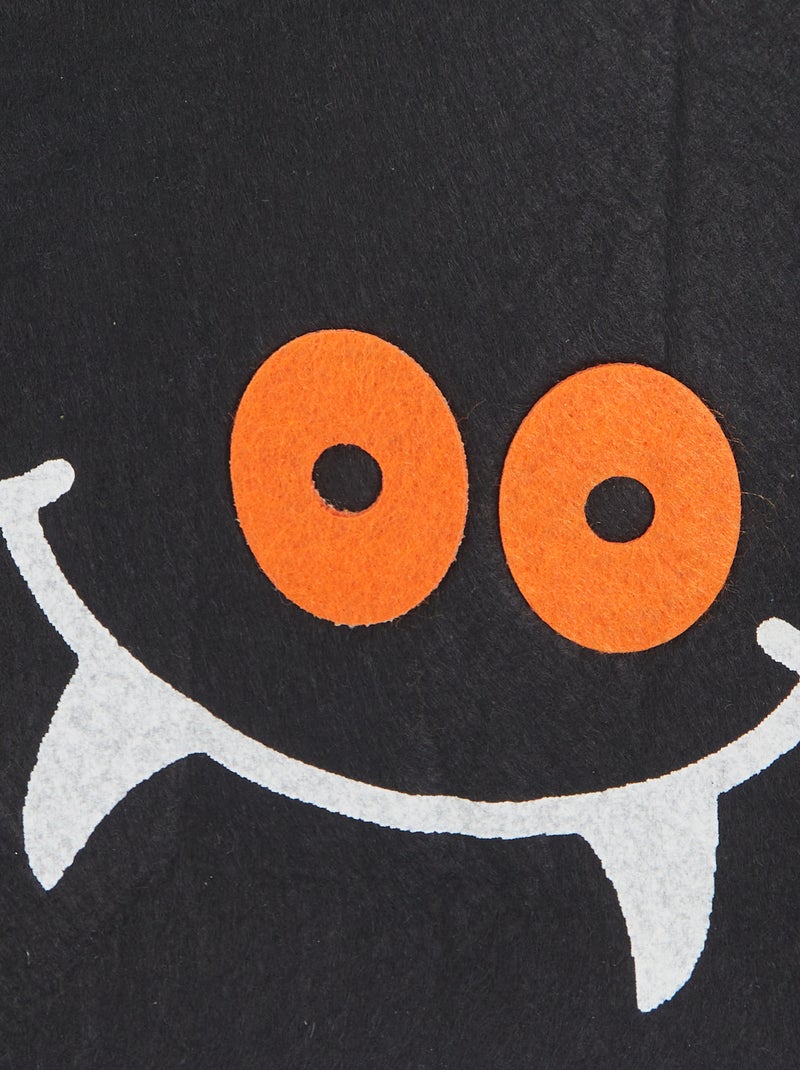 Saco para guloseimas de Halloween 'Morcego' Preto - Kiabi