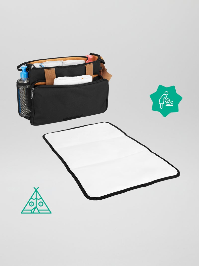 Saco para mudar a fralda 2 em 1 'Badabulle' PRETO - Kiabi