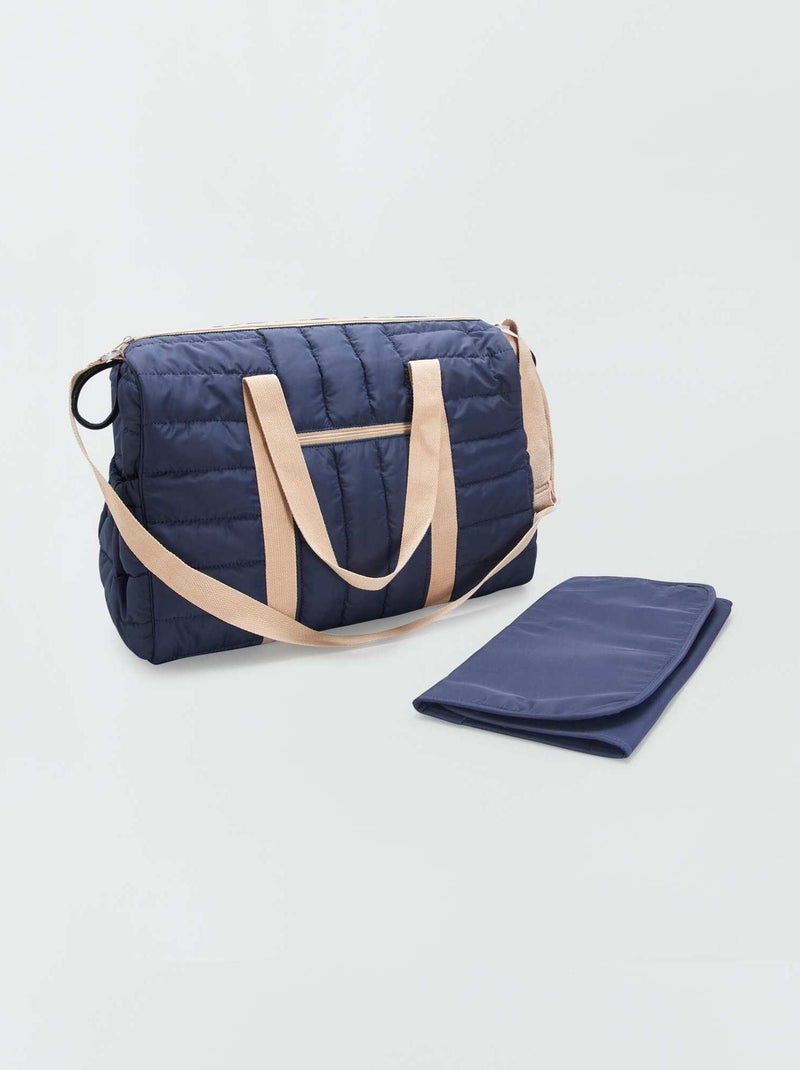 Saco para mudar a fralda acolchoado AZUL - Kiabi