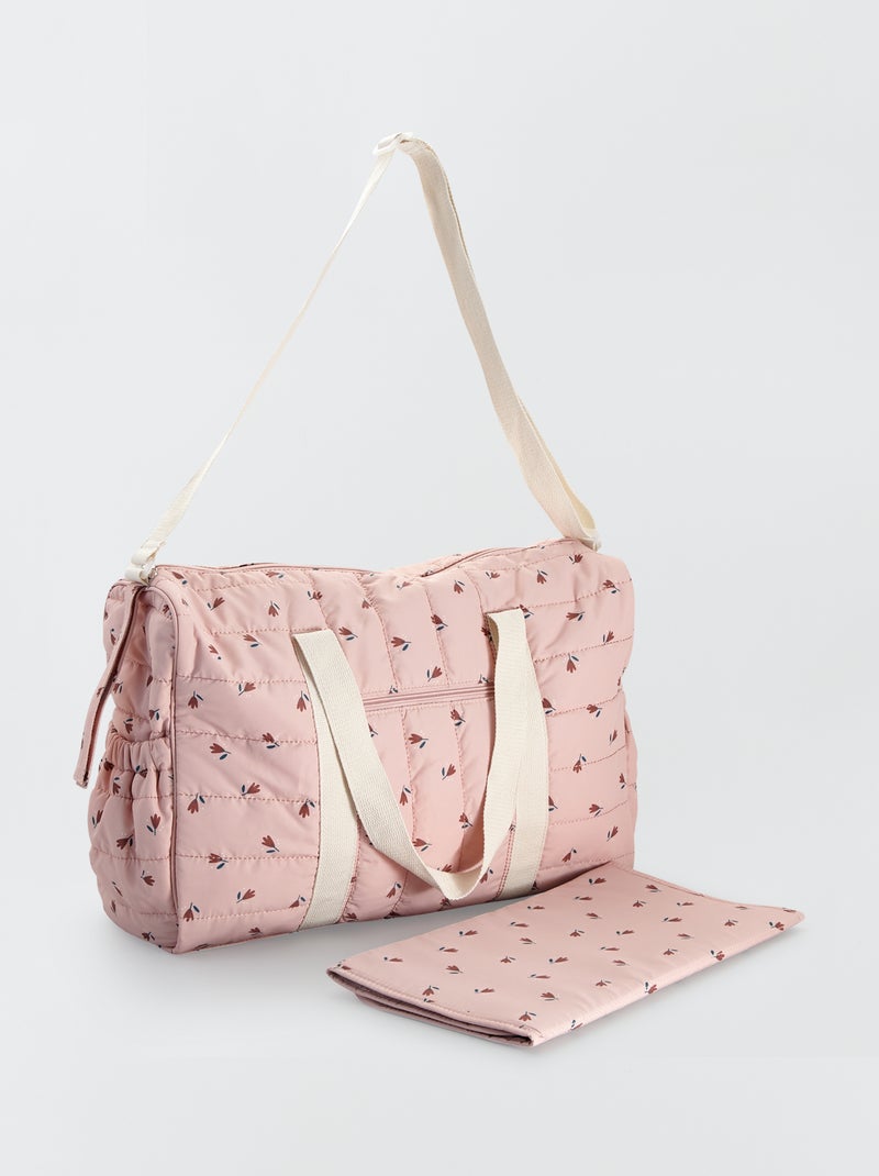 Saco para mudar a fralda acolchoado ROSA - Kiabi