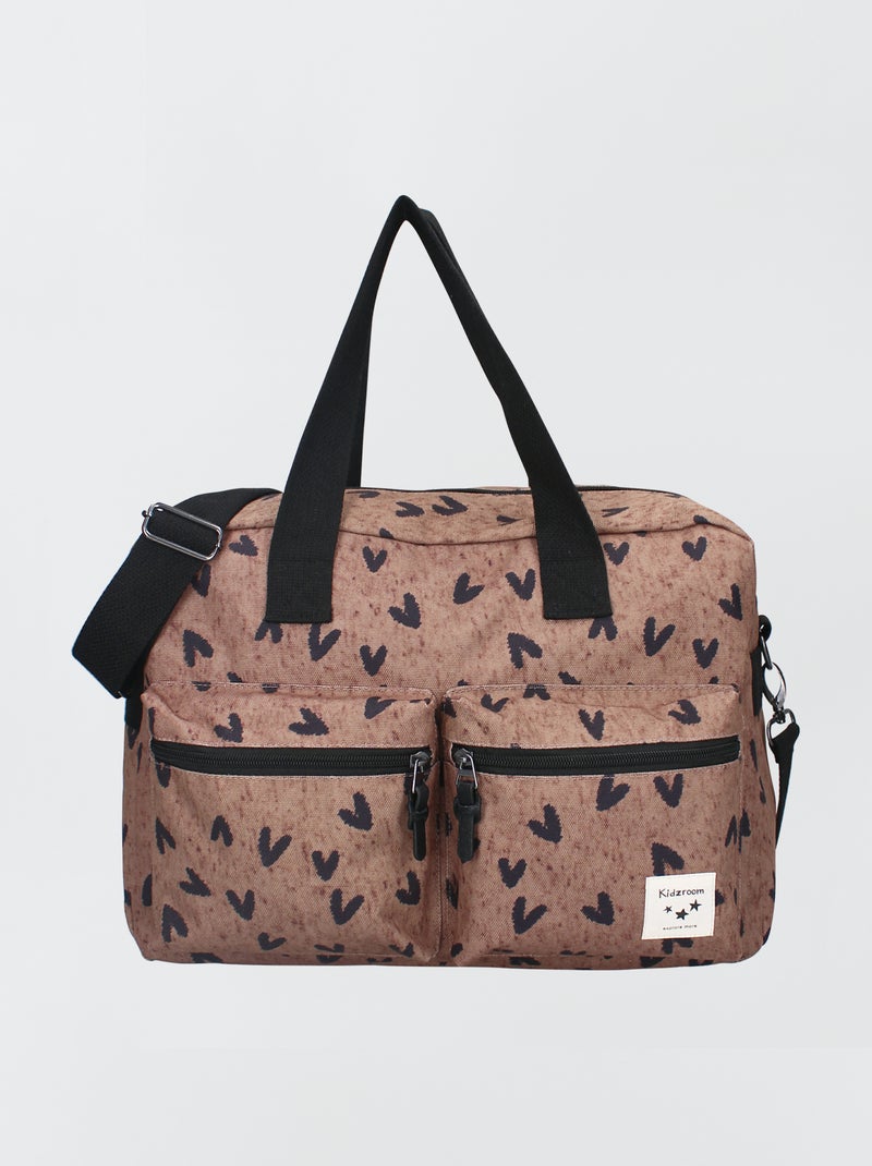 Saco para mudar a fralda estampado CASTANHO - Kiabi